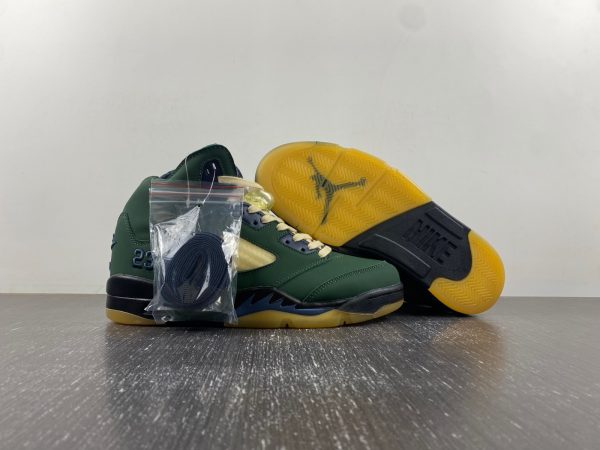 Air Jordan 5 Navy Green” - Image 2