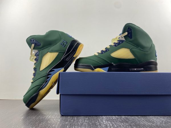 Air Jordan 5 Navy Green” - Image 6