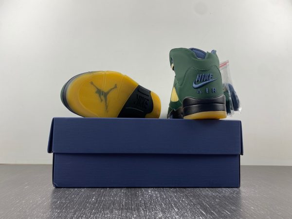 Air Jordan 5 Navy Green” - Image 7
