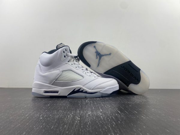 Air Jordan AIR JORDAN 5 RETRO 'WHITE BLACK' - Image 4
