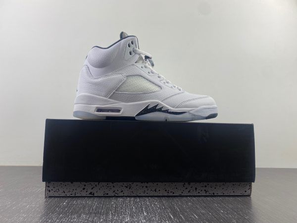Air Jordan AIR JORDAN 5 RETRO 'WHITE BLACK' - Image 9