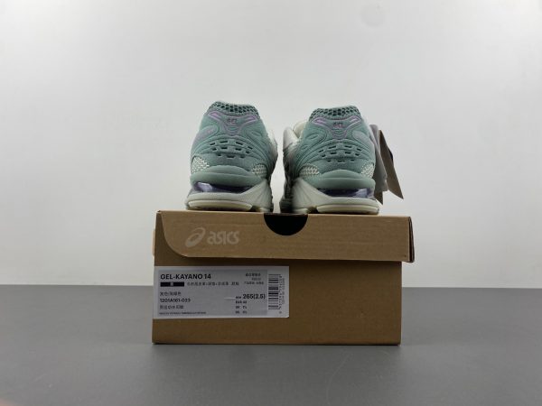 GEL KAYANO 14 'LIGHT SAGE SMOKE GREY' - Image 26